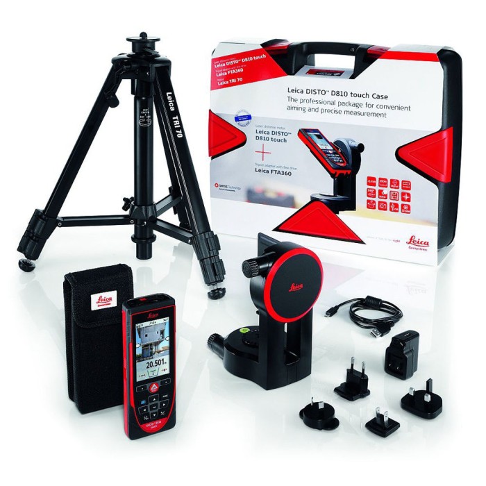 Комплект лазерного дальномера Leica Disto D810 touch (штатив и адаптер)