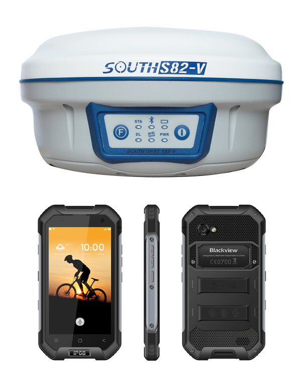 Комплект ровера RTK South S82-V GSM + Blackview-b6000