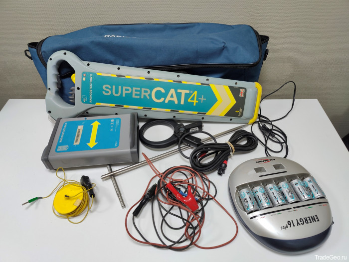 Трассоискатель SuperCAT4+GPS(RD2000+) с генератором T1, c сумкой Б/У