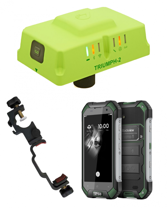 Роверный комплект GNSS Javad Triumph-2 + Blackview bv6000
